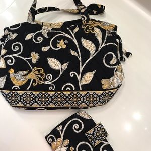 Vera Bradley mini tote and wallet Yellow Bird